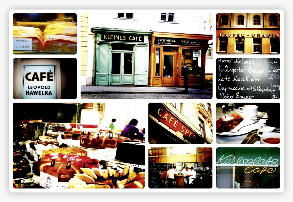 #056 Collage Wiener Kaffeehaus 1