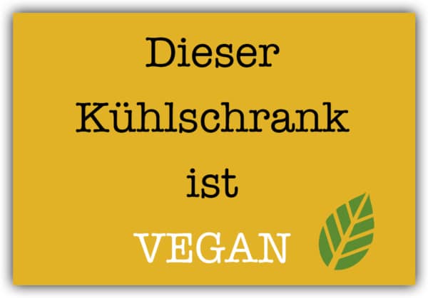 #036 Dieser Kühlschrank ist vegan