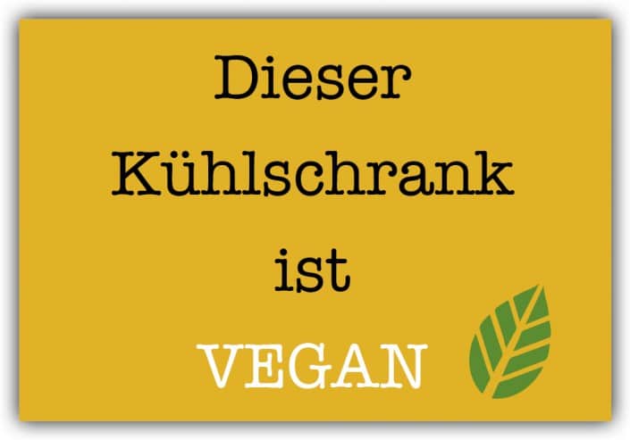 #036 Dieser Kühlschrank ist vegan