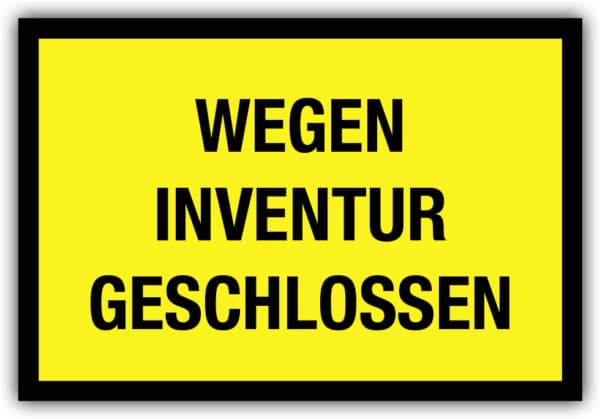 #046 Wegen Inventur geschlossen