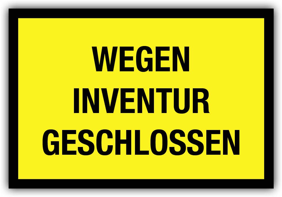 #046 Wegen Inventur geschlossen