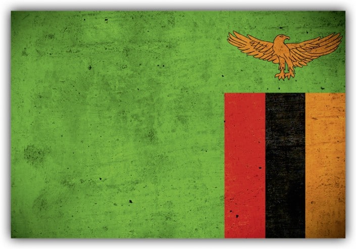#514 Flagge Sambia