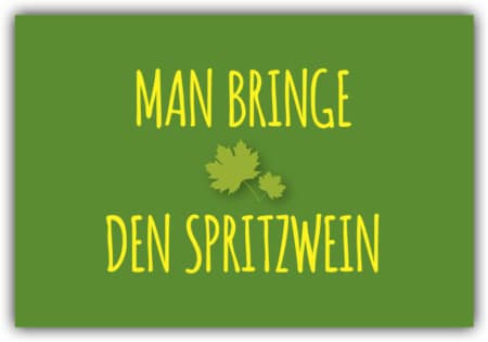 playa Kühlschrankmagnet #051 Man bringe den Spritzwein