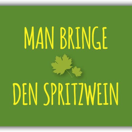 playa Kühlschrankmagnet #051 Man bringe den Spritzwein