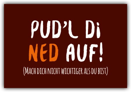 playa Kühlschrankmagnet #261 Pud'l di ned auf