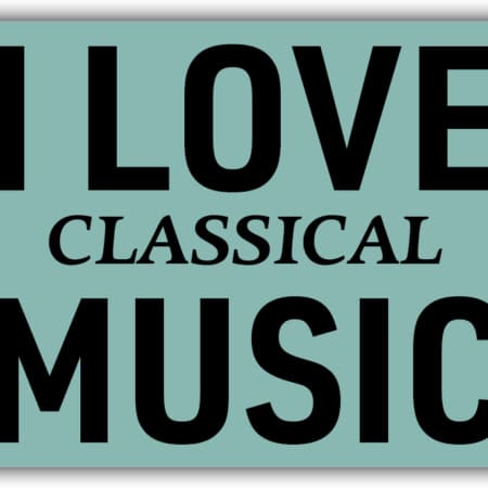 playa Kühlschrankmagnet #498 I love Classical Music