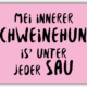 playa Kühlschrankmagnet #578 Mei innerer Schweinhund is' unter jeder Sau