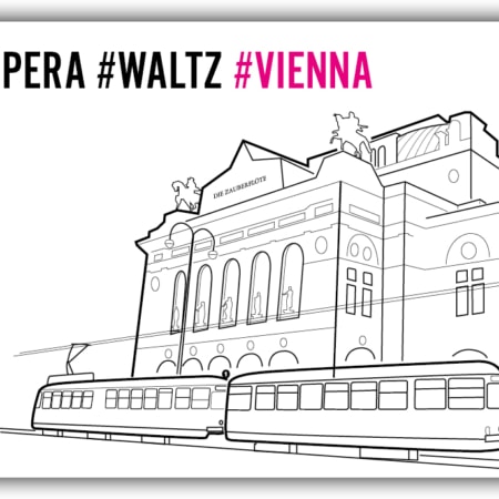 playa Kühlschrankmagnet #078 Wien Staatsoper Weiß