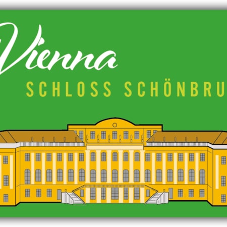 playa Kühlschrankmagnet #084 Wien Schloss Schönbrunn Retro