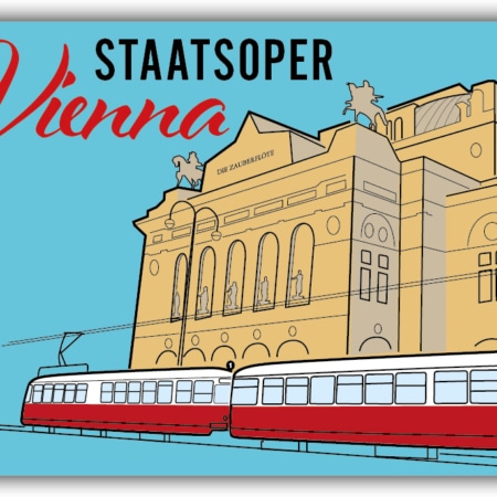 playa Kühlschrankmagnet #085 Wien Staatsoper Retro