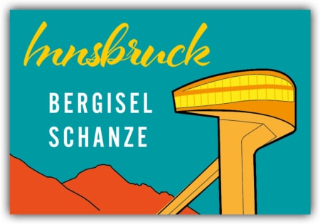 playa Kühlschrankmagnet #207 Innsbruck Bergiselschanze Retro