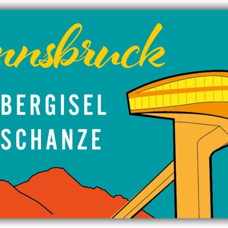 playa Kühlschrankmagnet #207 Innsbruck Bergiselschanze Retro