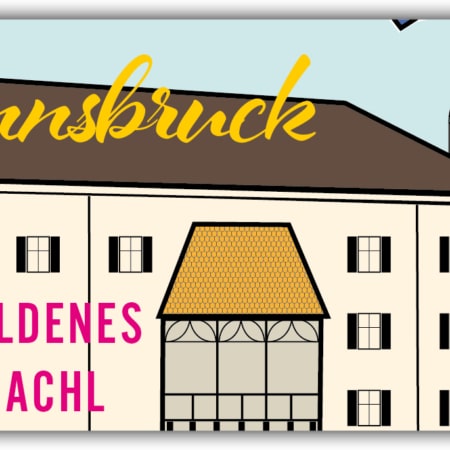 playa Kühlschrankmagnet #208 Goldenes Dachl Retro