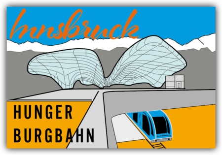playa Kühlschrankmagnet #209 Hungerburgbahn Retro