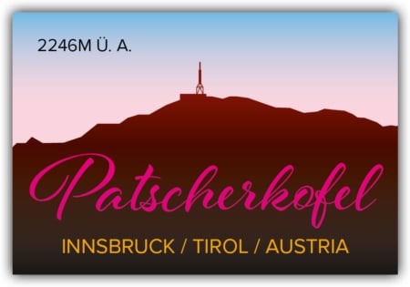 playa Kühlschrankmagnet #211 Patscherkofel Retro