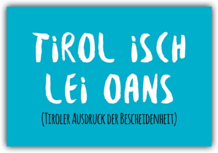 playa Kühlschrankmagnet #217 Tirol isch lei oans