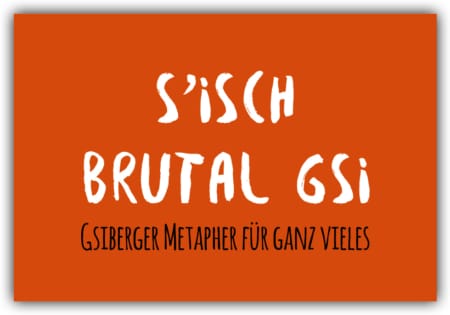 playa Kühlschrankmagnet #293 S'isch brutal gsi